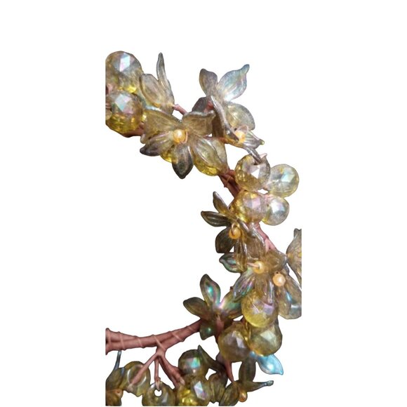 Set of 2 Candle Holder Base Decor Wreath Wraps Vintage - Picture 7 of 7